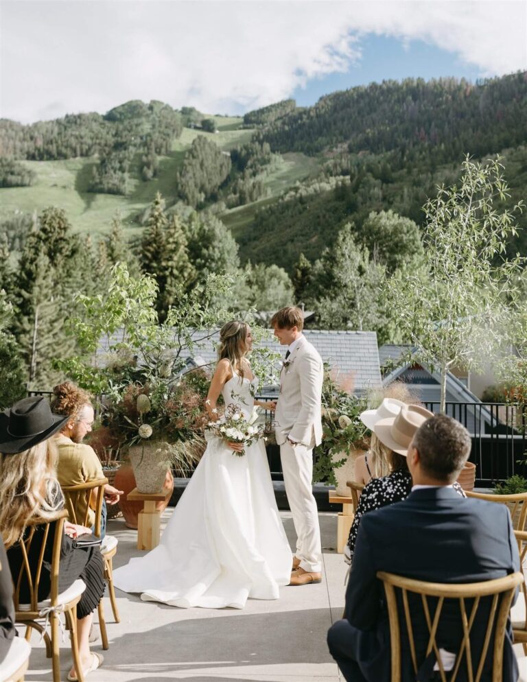 Editorial Shoot at the New MOLLIE Aspen Wedding Venue
